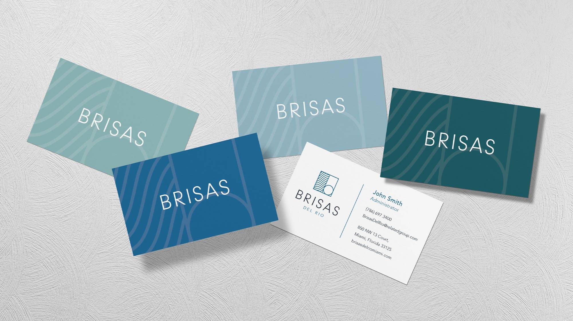 brisas branding business cards