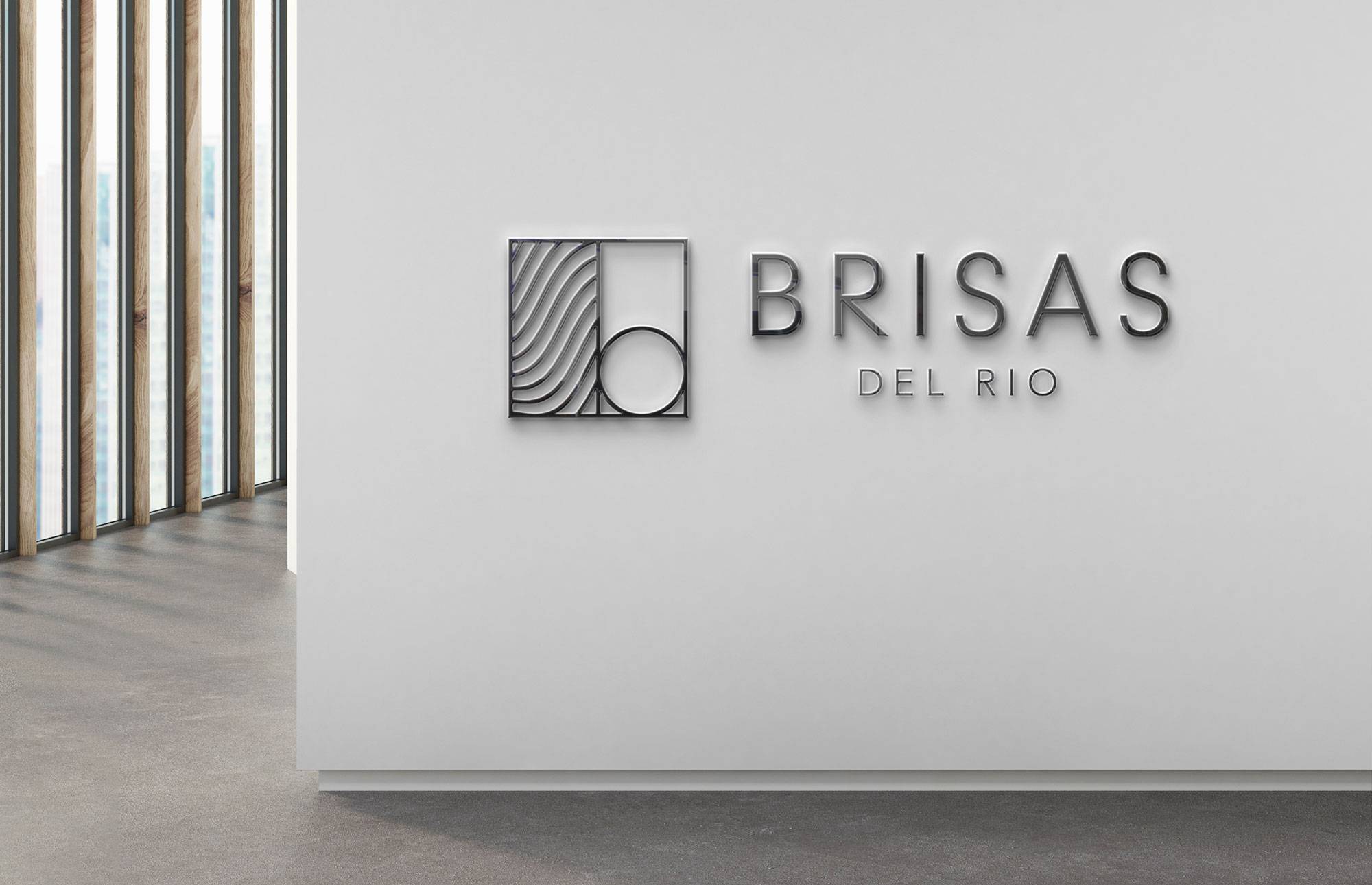 brisas branding wall sign