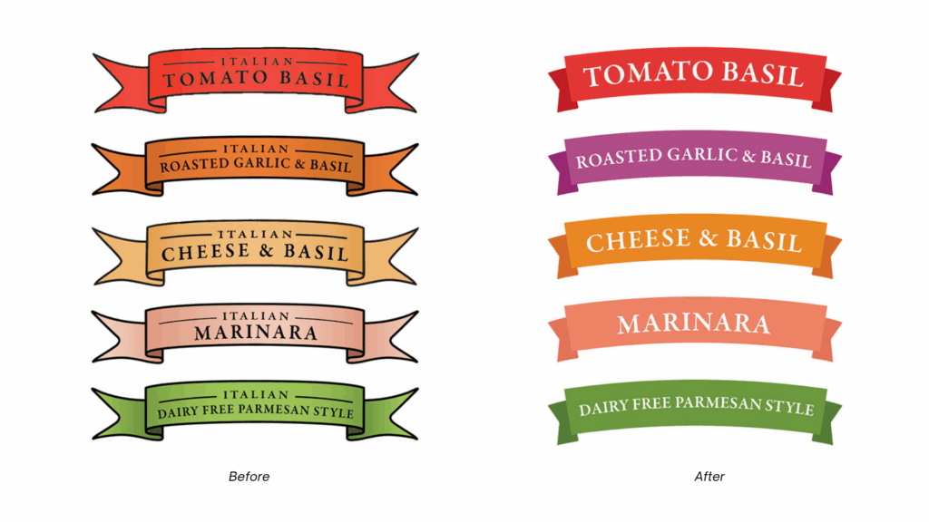 vita nuova flavor labels