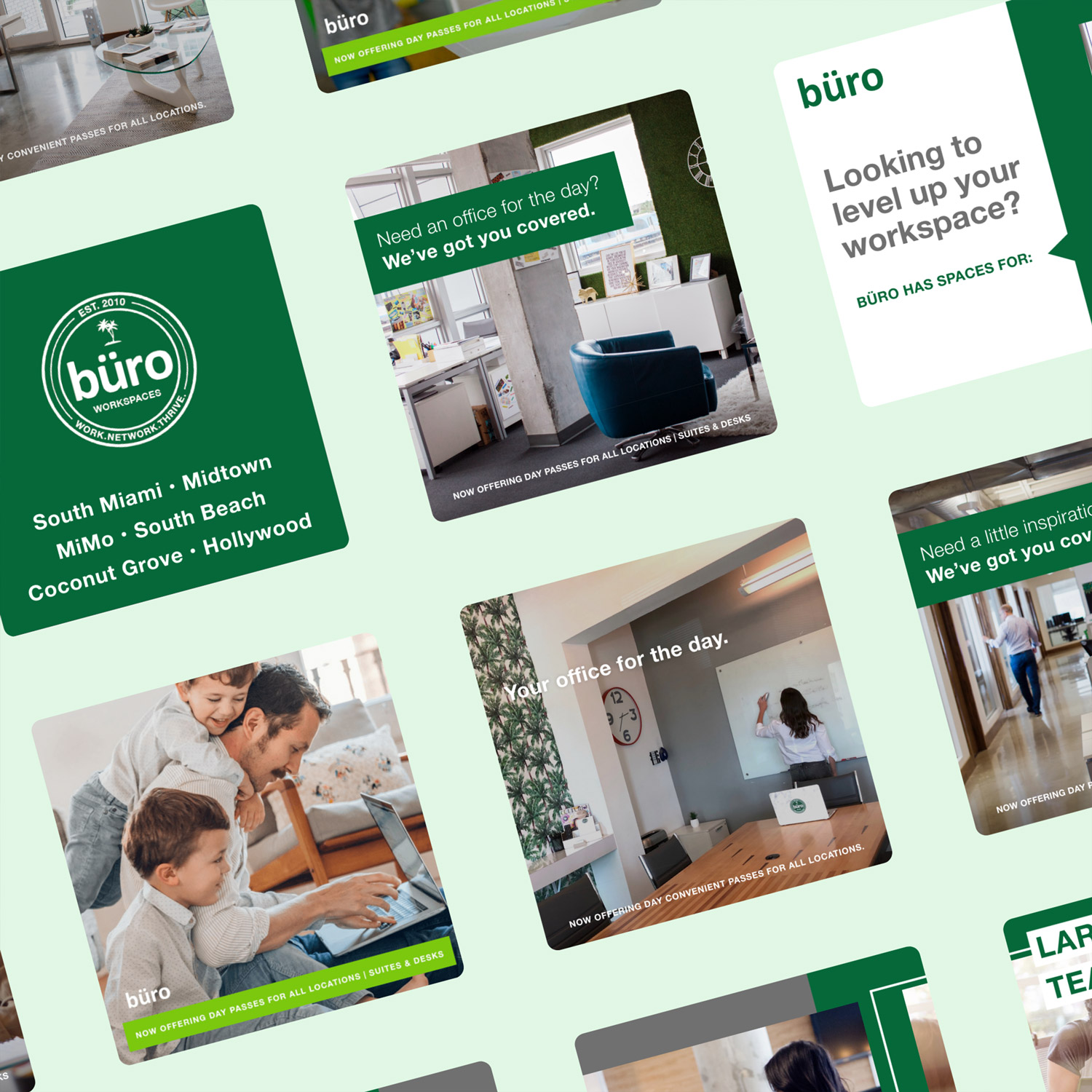 Buro Coworking Ad Samples